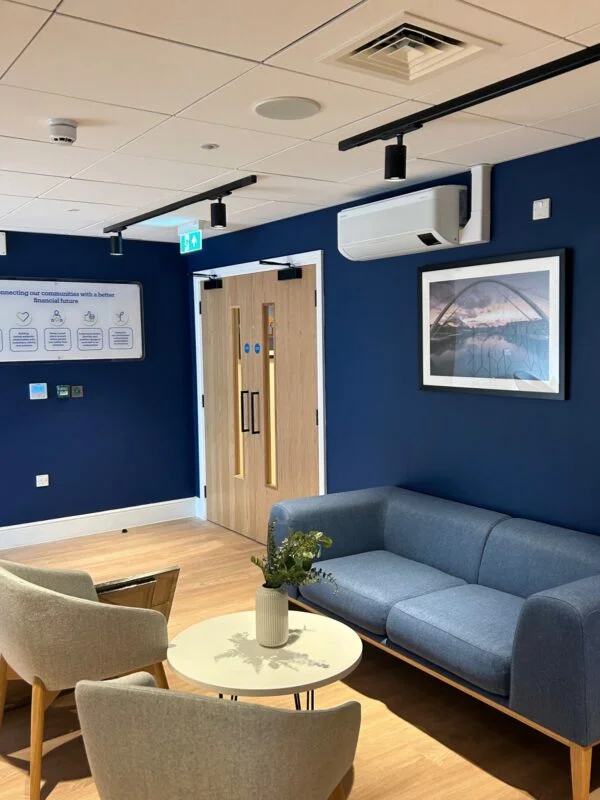 The Stables hall way leading to sun room area. 