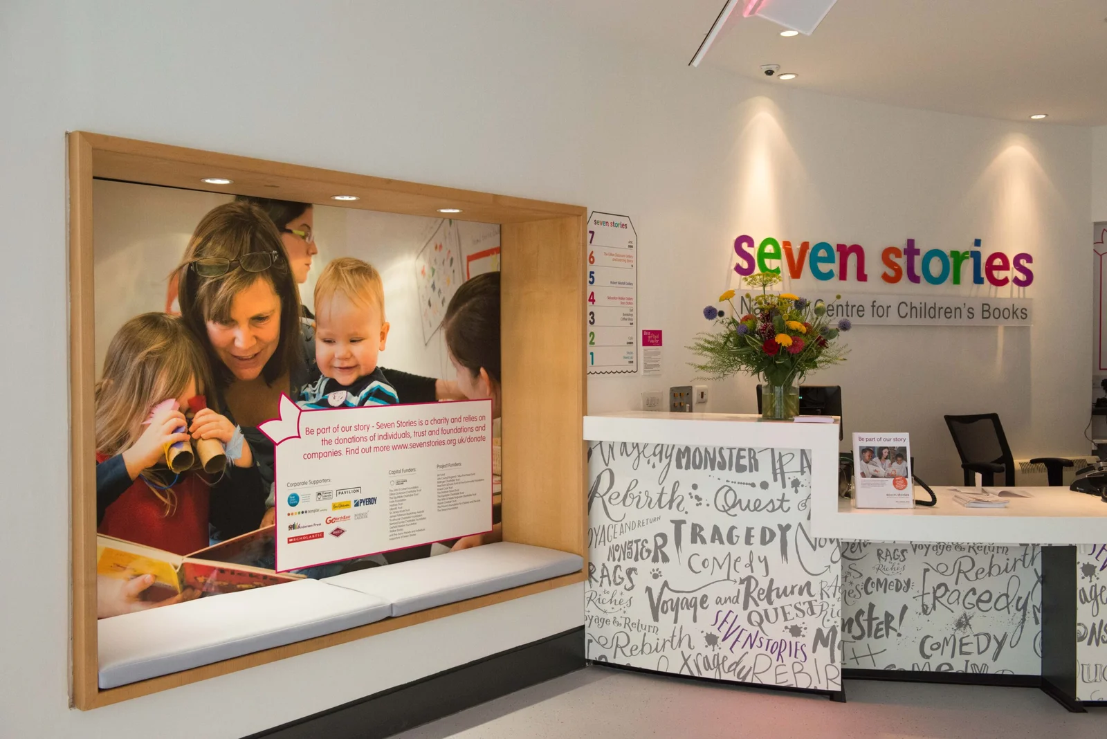 The Stables hall way leading to sun room area. 